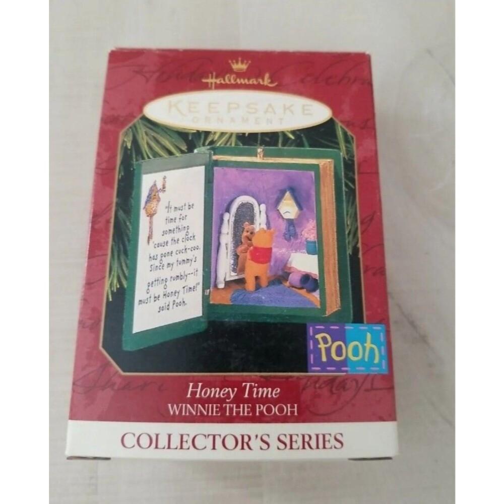 1999 Hallmark Ornament Honey Time Winnie the Pooh Collectors Series Book #2